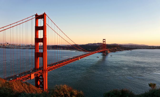 Beroemde brug in San Fransisco